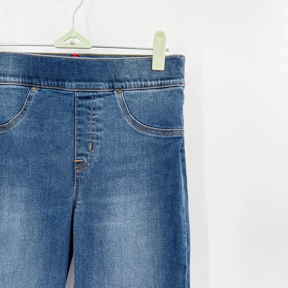 SPANX Distressed Skinny Jegging Blue Size S Denim Medium Wash Pull On Stretch‎ - Picture 2 of 11